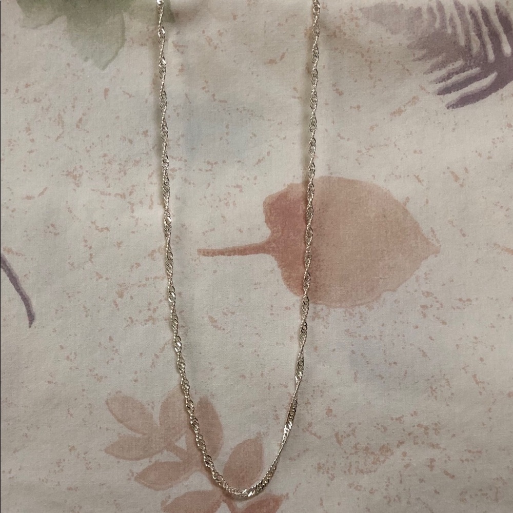 Sterling Silver (925) Italian Twisted  Necklace
